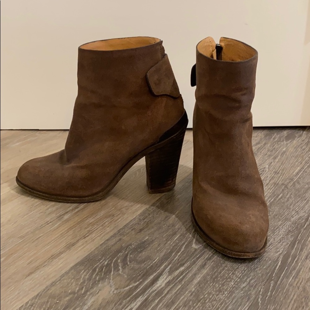 Rag & Bone Brown Leather Booties